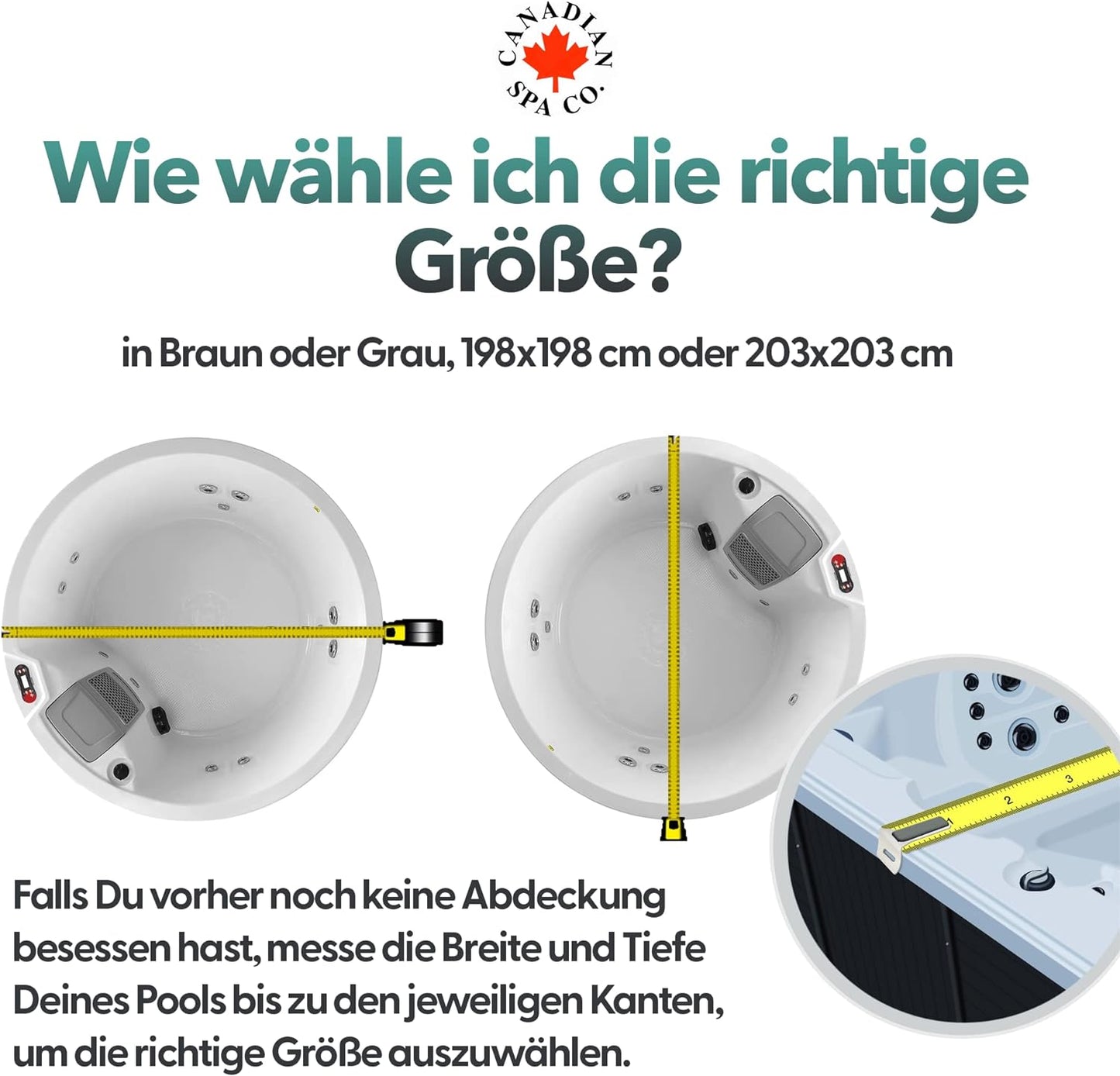 Canadian Spa Deluxe Isolierabdeckung Rund