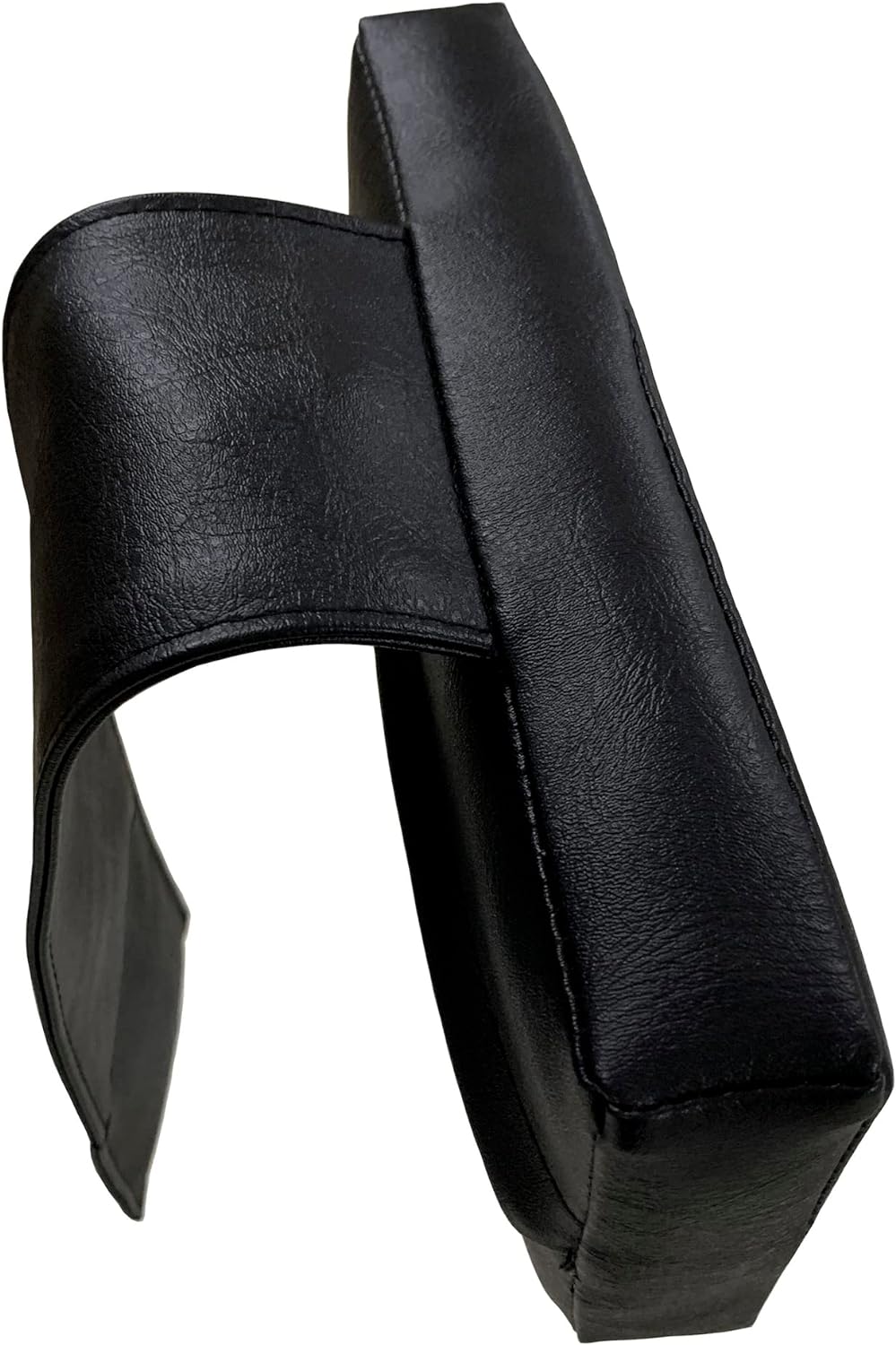 Beschwerte Kopfstütze – Schwarz mit Logo (rechteckig)