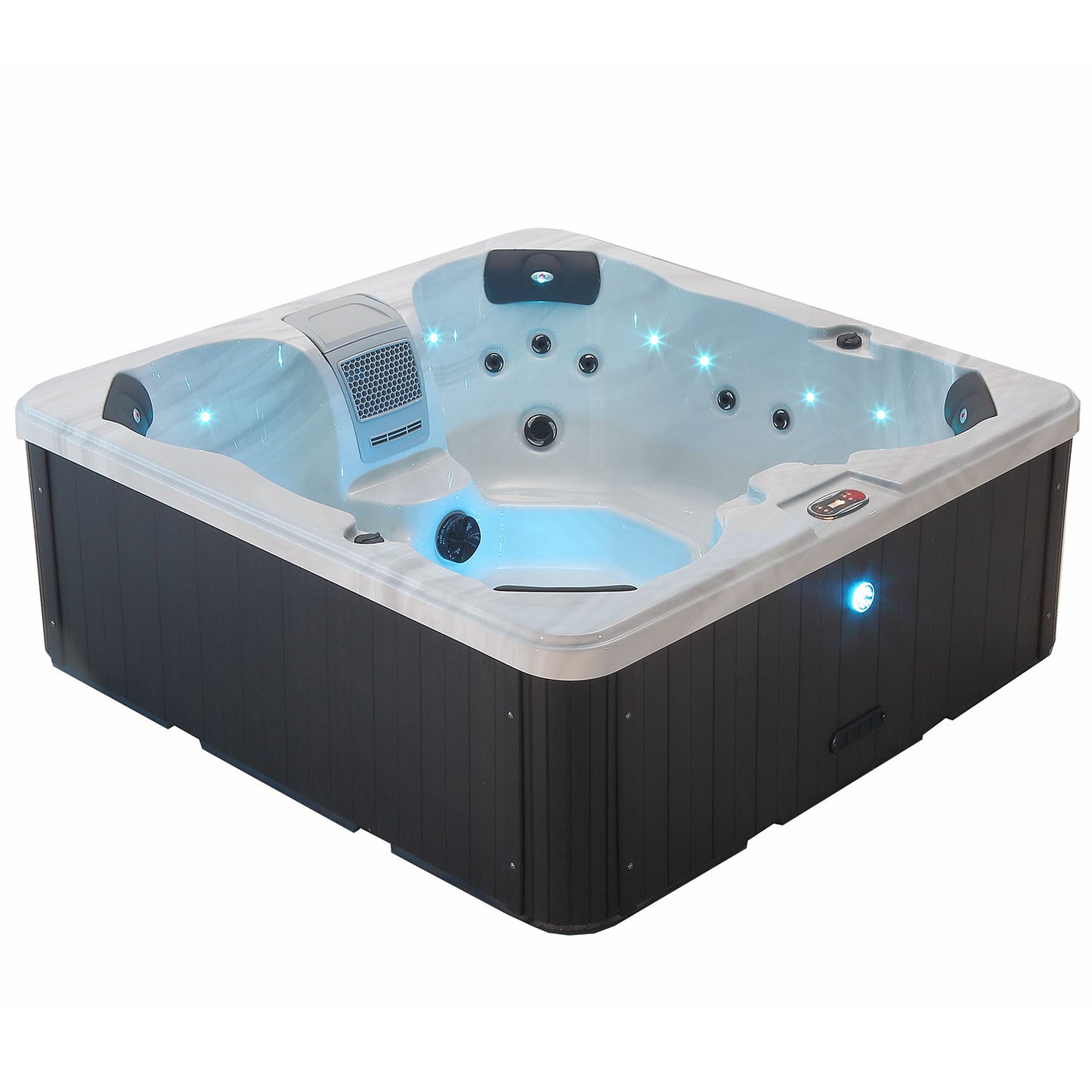 Cornwall UV Plug & Play 13 amp 5-Personen-Whirlpool. 1980x1980x730mm