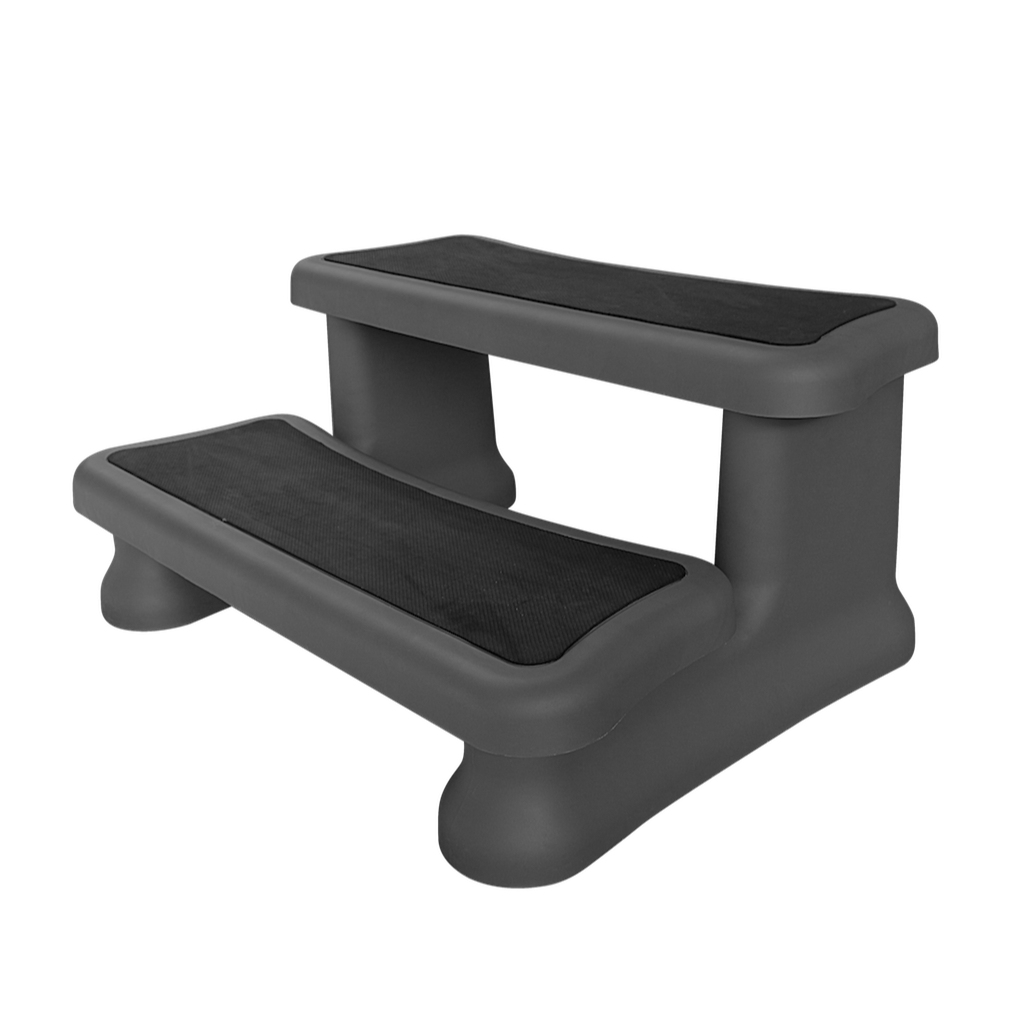 Universaltreppe für Whirlpool, 2 Stufen, 40 x 72 x 52 cm, Einstiegshilfe Pool, rutschfest und tragbar, Whirlpool Zubehör
