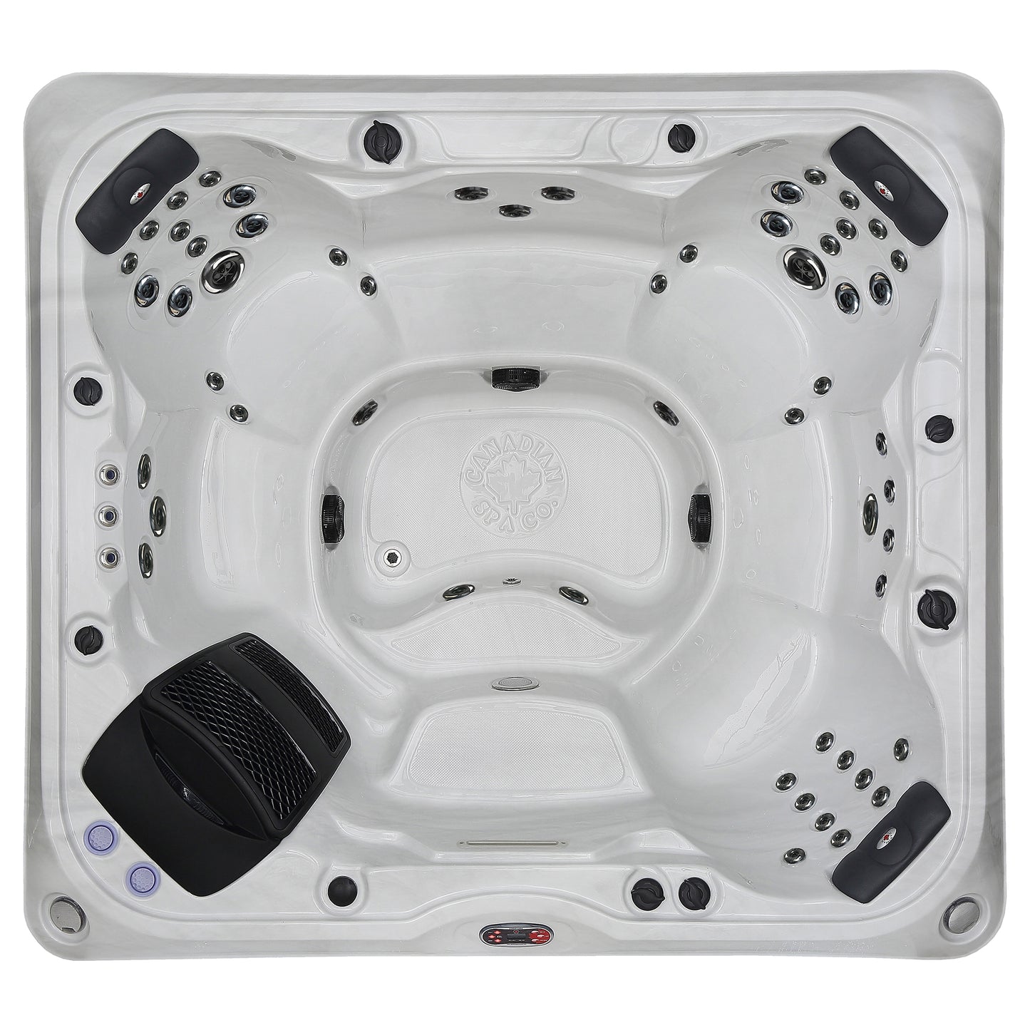 Kingston UV 7-Personen Whirlpool 7 Personen mit LED Beleuchtung, Lautsprecher, Aromatherapie und Isolierabdeckung