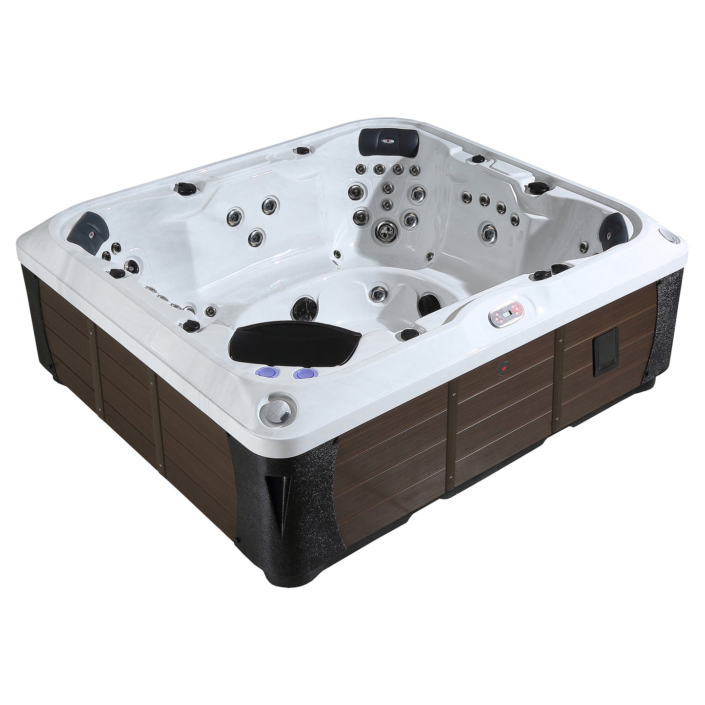 Kingston UV 7-Personen Whirlpool 7 Personen mit LED Beleuchtung, Lautsprecher, Aromatherapie und Isolierabdeckung