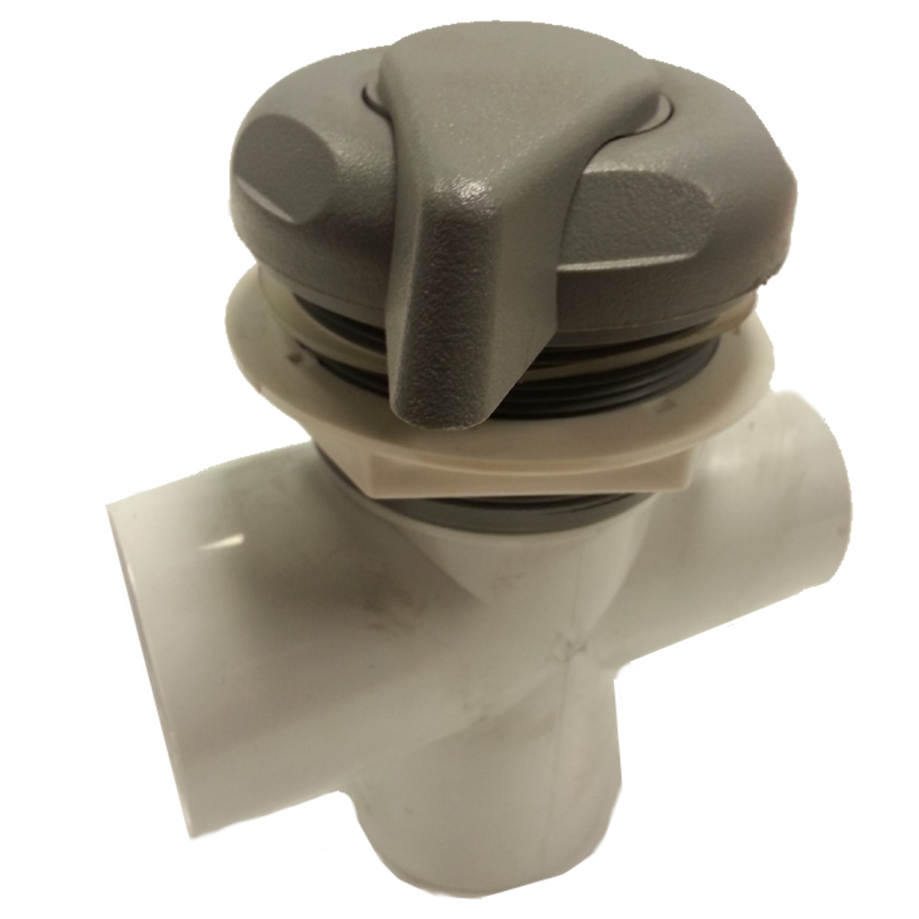 Steuerung 2 Zoll Wasserumleiter - grau texturiert