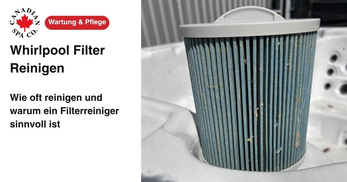 Whirlpool-Filterkartusche wird gründlich gereinigt