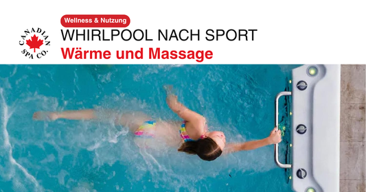 Entspannung im warmen Whirlpool nach dem Sport