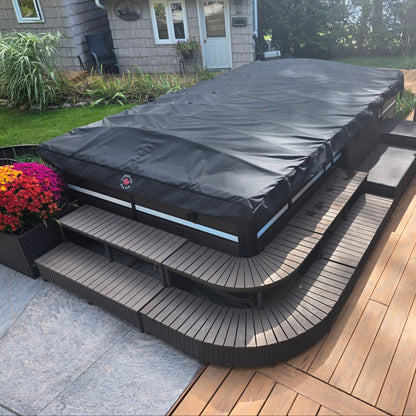 Roller-Coverhalter für Spa-Abdeckung mit 3 Rollen-Tragarme
