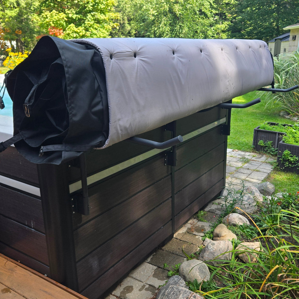 Roller-Coverhalter für Spa-Abdeckung mit 3 Rollen-Tragarme
