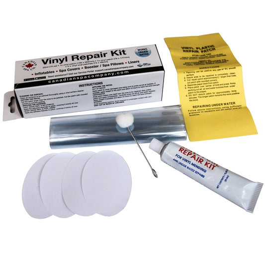 Whirlpool Reparatur-Kit mit Vinyl Flicken, Vinyl Kleber und Werkzeug zum Anbringen