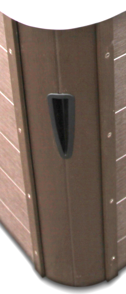 Ecke mit LED, Stil 3H, Farbe Schokolade, Höhe 73,5 cm