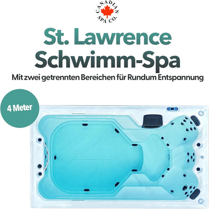 2025 St Lawrence 4m Sport Swim Spa 390 x 226 x T120 cm