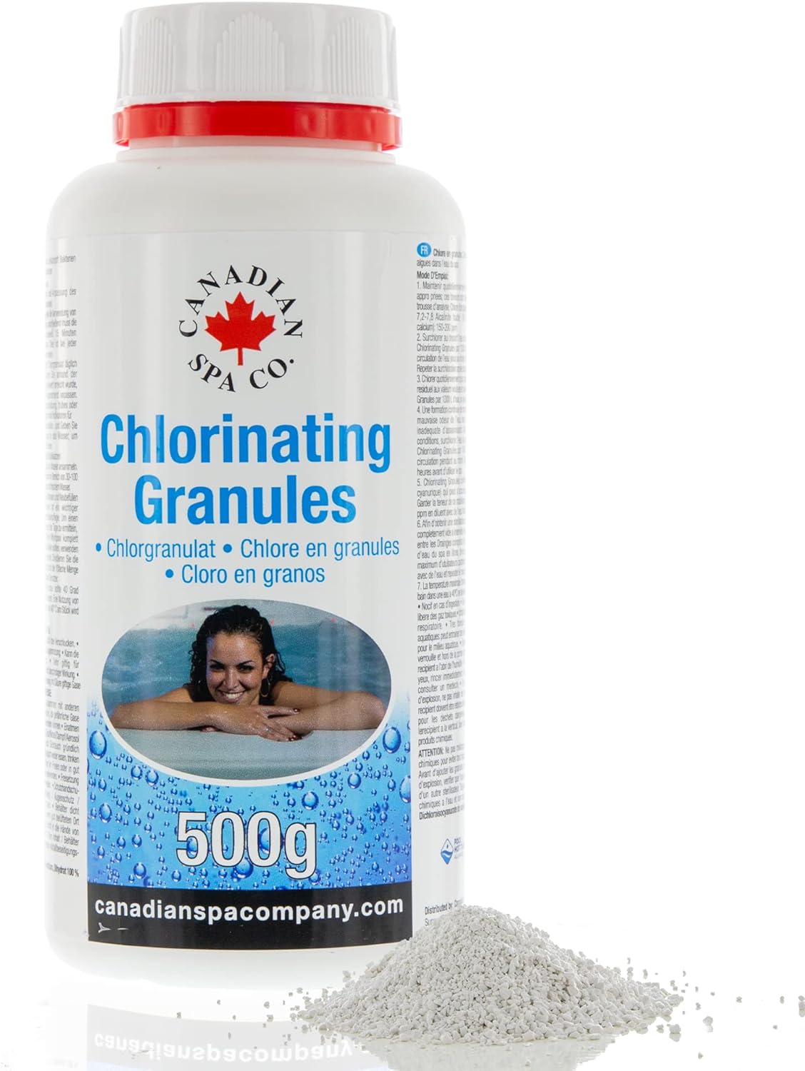 Canadian Spa Chlorinating Granules 500g for hot tub water care