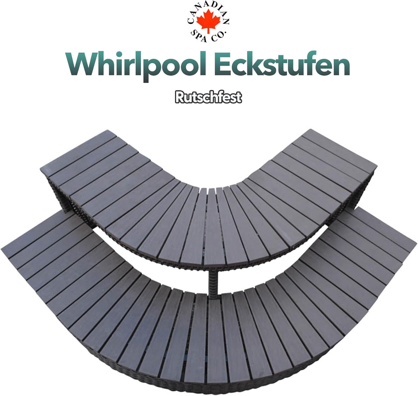 Ecktreppe - Randmöblierung für eckige Whirlpools