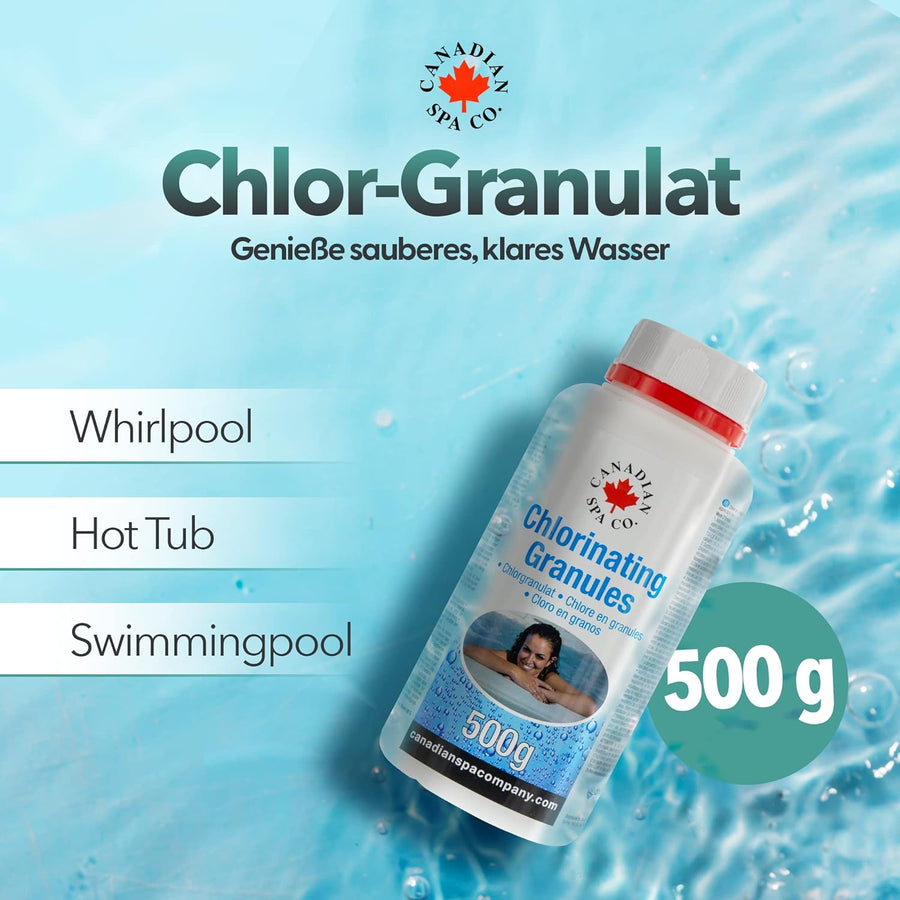 Canadian Spa Chlorgranulat 500 Gramm für Whirlpoolwasser