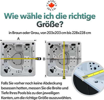 Whirlpool-Abdeckung Proline 102 x 76 mm - verschiedene Größen erhältlich