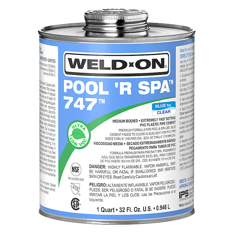 Weld-on 747 Wet & Dry Pipe Glue - Large 473ml