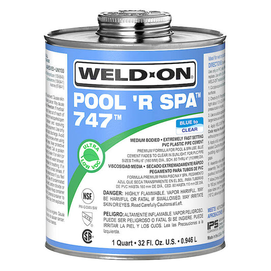 Weld-on 747 Wet & Dry Pipe Glue - Large 473ml