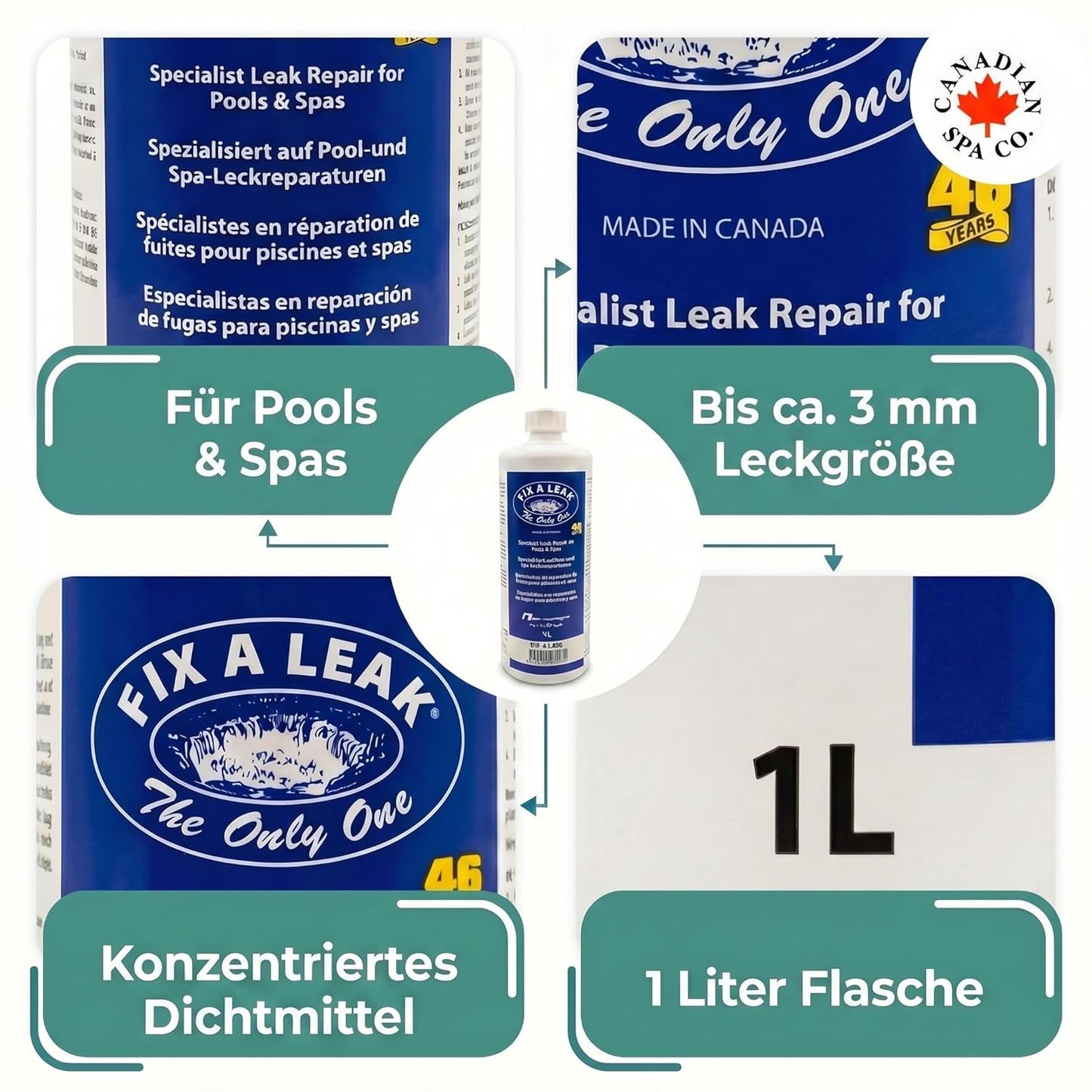 Whirlpool Dichtmittel Fix A Leak 1L für kleine Lecks