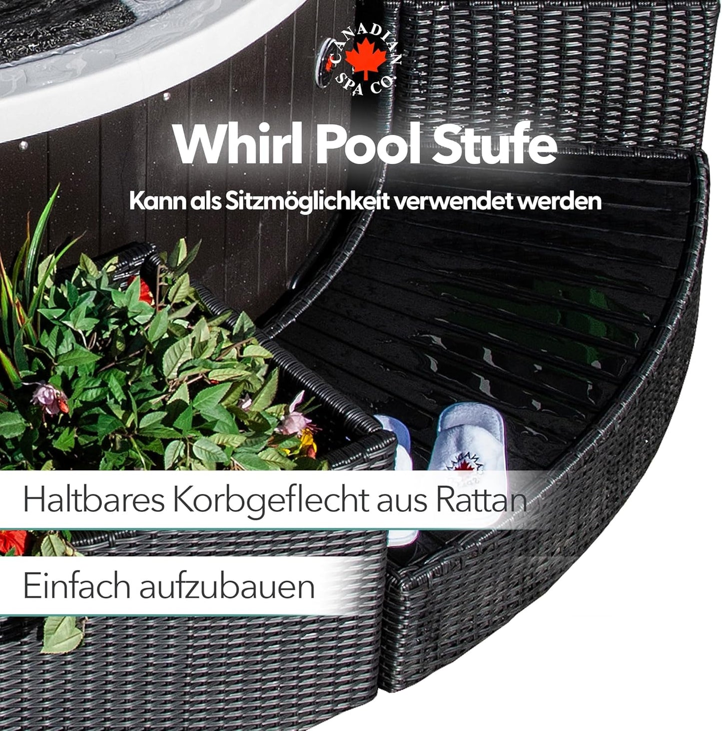 Stufe - Randmöblierung für runde Whirlpools