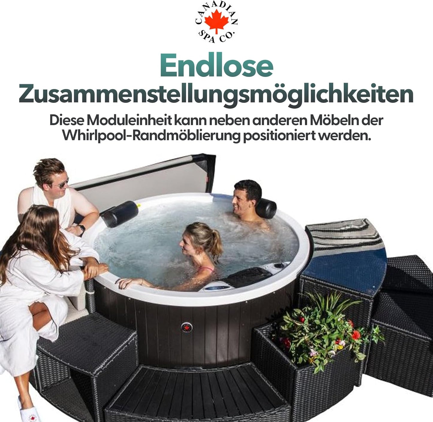 Stufe - Randmöblierung für runde Whirlpools