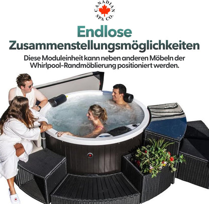 Sitzbank mit Kissen - Randmöblierung für runde Whirlpools