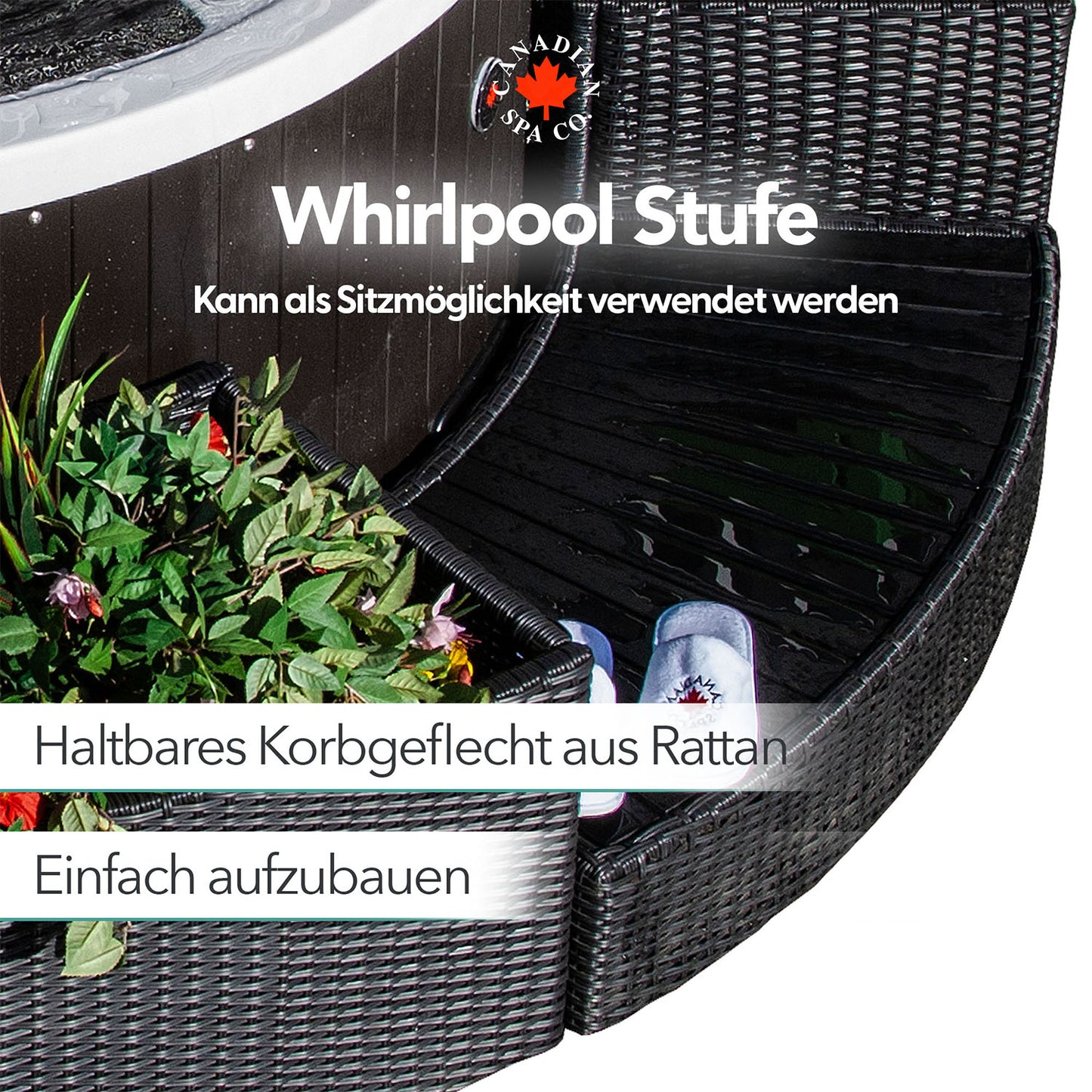 Stufe - Randmöblierung für runde Whirlpools