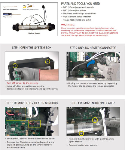 Balboa 3KW Heizung Plug N' Click (58300) für BP600/2100