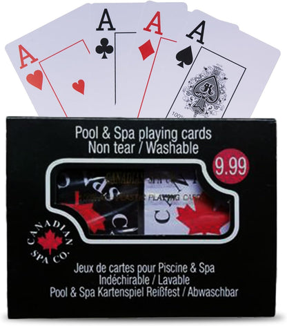 Wasserfeste Spielkarten 2 Kartendecks aus Kunststoff für Whirlpool und Spa