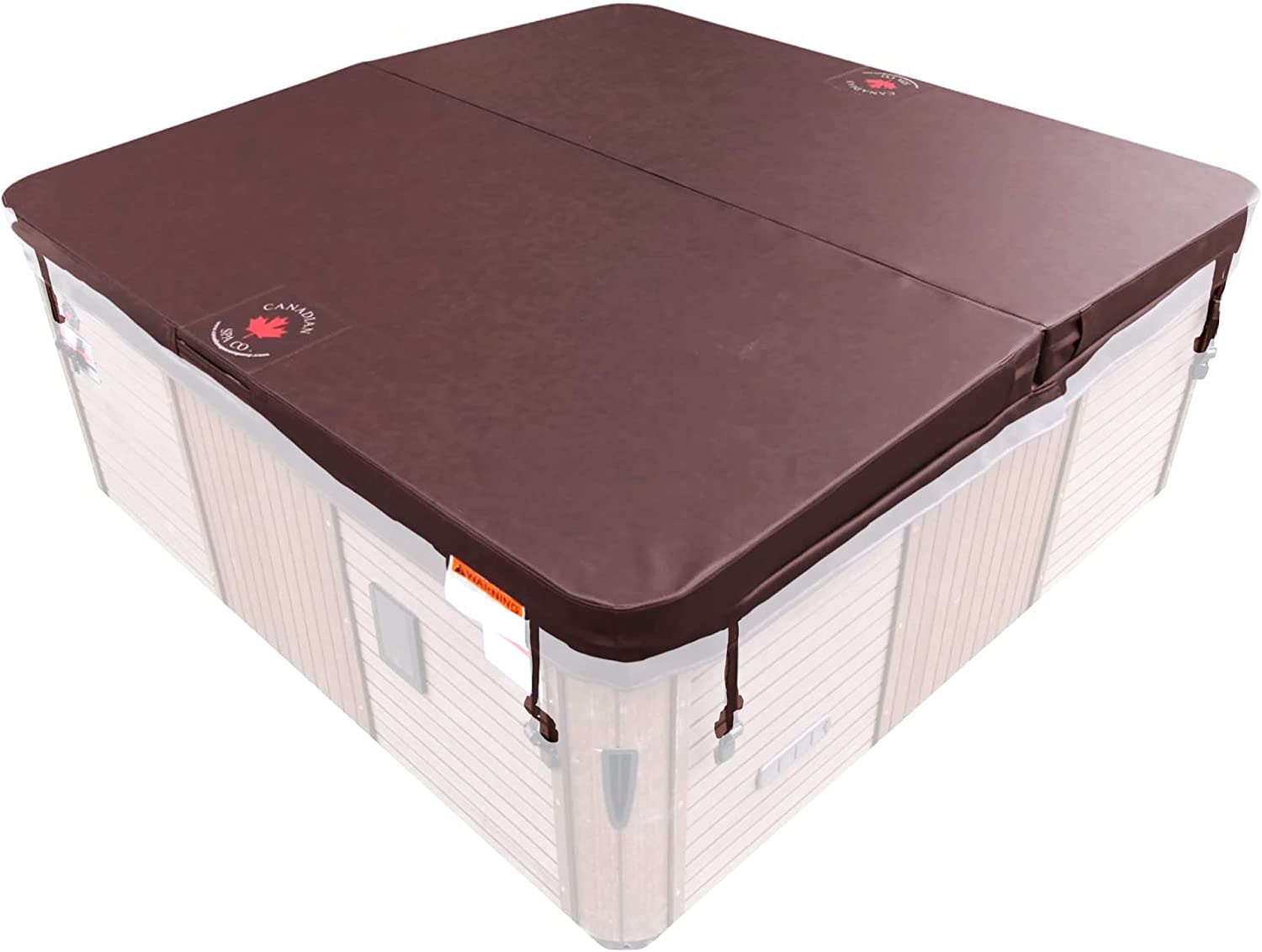 Whirlpoolabdeckung DELUXE braun für Outdoor Whirlpool