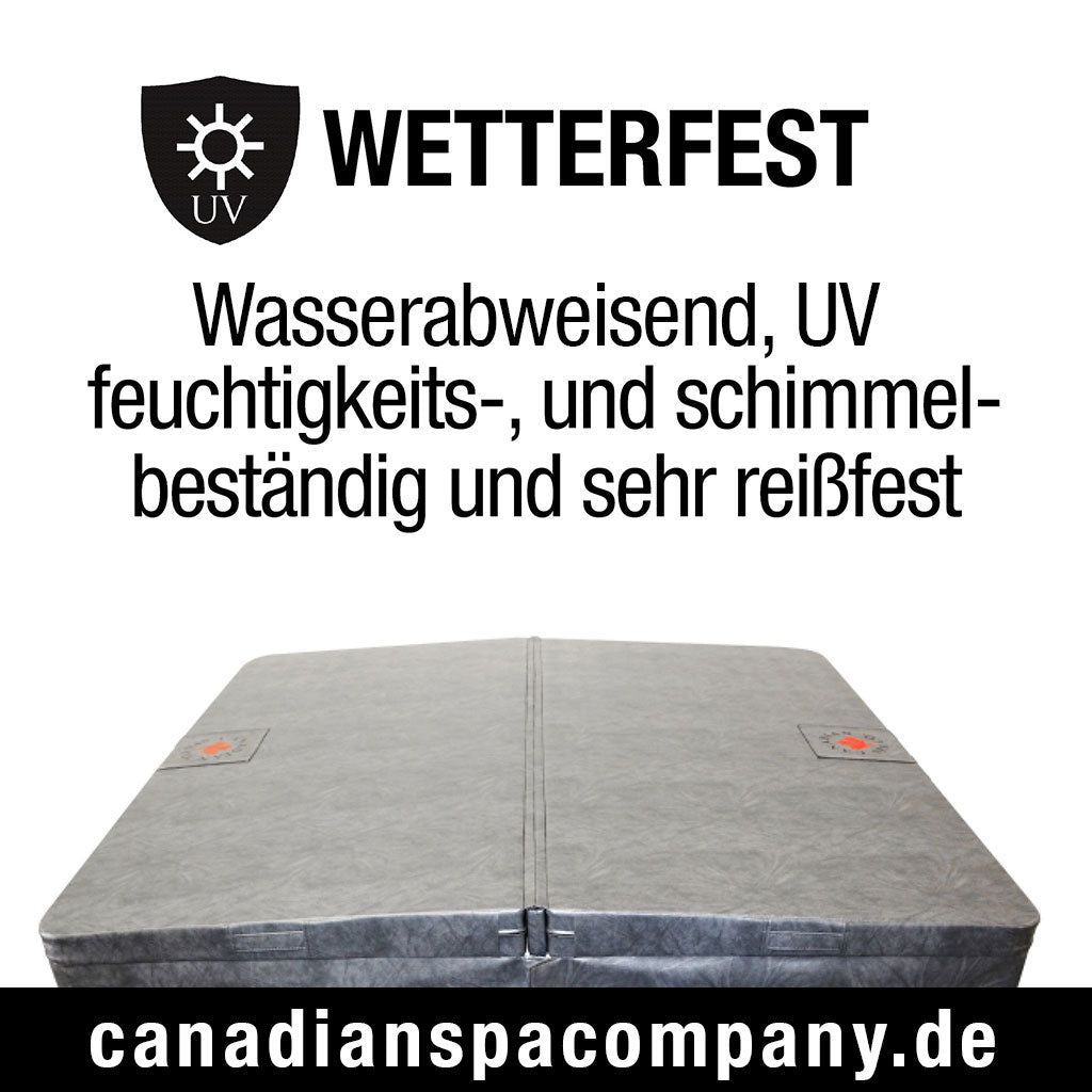 Wetterfeste Whirlpoolabdeckung – wasserabweisend, UV-beständig, schimmelresistent und reißfest, Canadian Spa